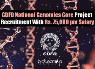 CDFD Genomics Jobs