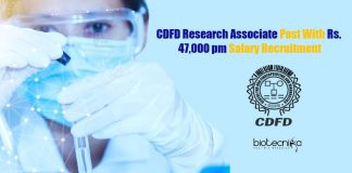 CDFD Research Associate