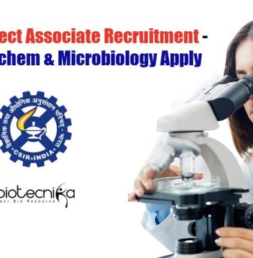 CSIR-CLRI Project Associate Recruitment – Biotech / Biochem & Microbiology Apply CSIR-CLRI Project Associate Jobs