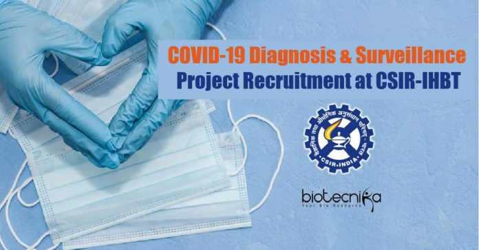 CSIR-IHBT Microbiology Project Job