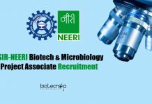 CSIR-NEERI Biotech & Microbiology Project Associate Recruitment CSIR-NEERI Biotech
