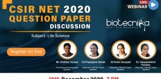 CSIR Question Paper 2020