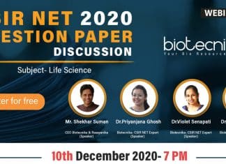 CSIR Question Paper 2020