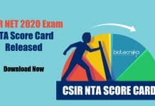 CSIR-NET 2020 Score Card Released - Download Now