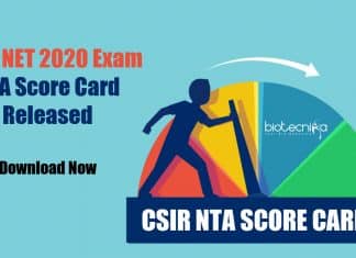 CSIR-NET 2020 Score Card Released - Download Now