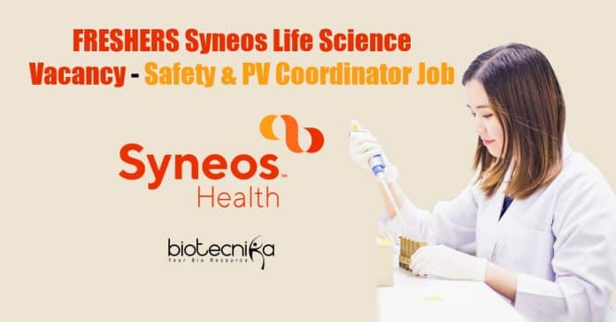 Freshers Syneos Life Science