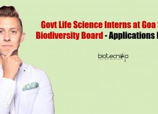 Govt Life Science Interns