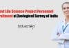 Govt Life Science Project Personnel Recruitment at Zoological Survey of India Govt Life Science Project