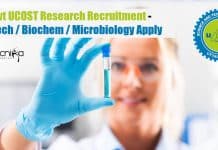 Govt UCOST Research Recruitment