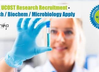 Govt UCOST Research Recruitment