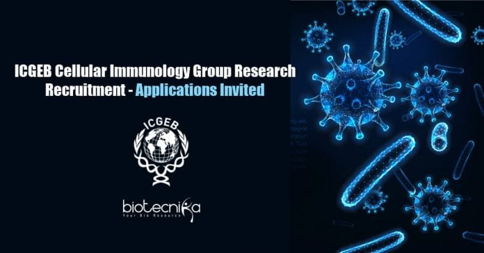 ICGEB Life Science Vacancy
