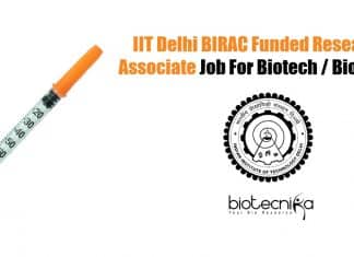 IIT Delhi Biochemistry Research