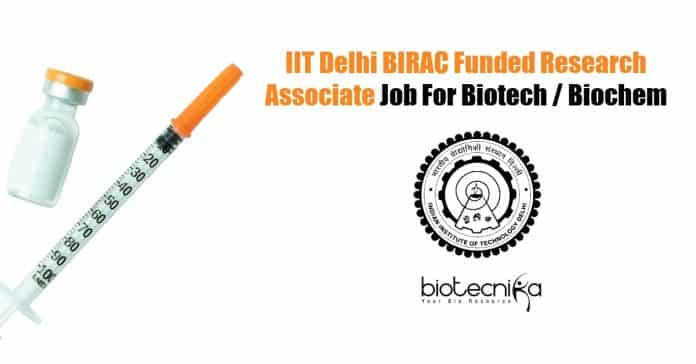 IIT Delhi Biochemistry Research