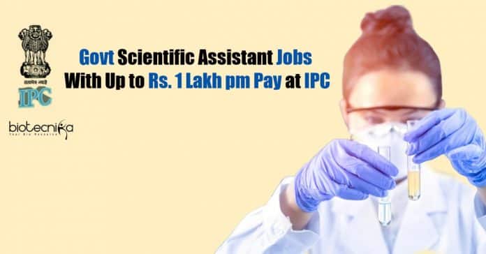 Indian Pharmacopeia Commission Jobs