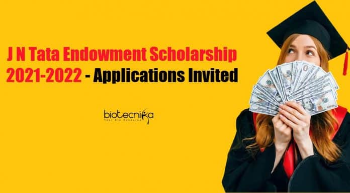 J.N. Tata Endowment Scholarship