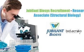 Jubilant Biosys Recruitment