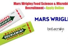 Mars Wrigley Food Science & Microbiology Recruitment – Apply Online Mars Wrigley Food Science