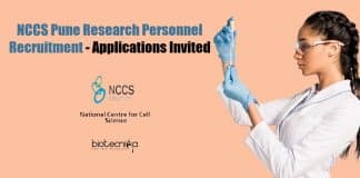 NCCS Pune Research Personnel