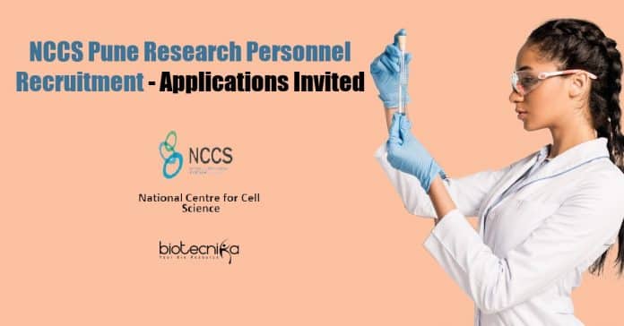 NCCS Pune Research Personnel