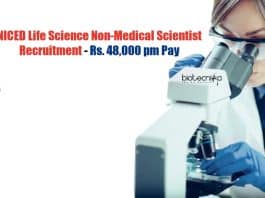 NICED Life Science Scientist