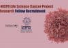 ICMR-NICPR Life Science Cancer Project Research Fellow Recruitment NICPR Jobs For Lifescience