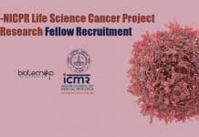 ICMR-NICPR Life Science Cancer Project Research Fellow Recruitment NICPR Jobs For Lifescience