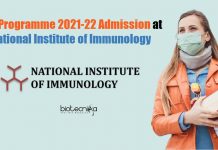 PhD Programme 2021-22 Admission at National Institute of Immunology NII PhD Admission 2021-2022