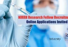 NIRRH Research Fellow Recruitment – Online Applications Invited NIRRH Research Fellow Recruitment