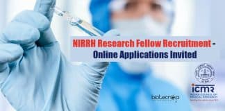 NIRRH Research Fellow Recruitment