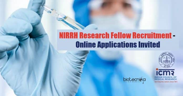 NIRRH Research Fellow Recruitment