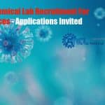 National Chemical Lab Recruitment