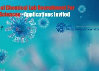 National Chemical Lab Recruitment