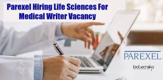 Parexel Hiring Life Sciences