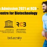 RCB PhD Admission 2021
