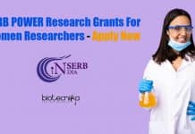 SERB – POWER Research Grants For Women Researchers – Apply Now SERB POWER Research Grants