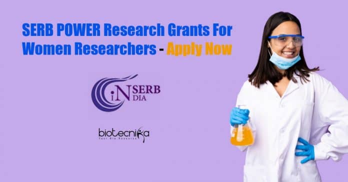SERB POWER Research Grants
