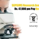 SGPGIMS Research Associate