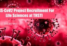 SARS-CoV2 Project Recruitment For Life Sciences at THSTI THSTI Life Science Research