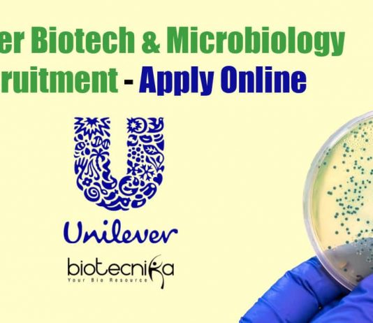 Unilever Biotech & Microbiology Recruitment – Apply Online Unilever Biotech