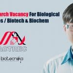 ACTREC Research Vacancy