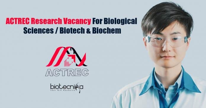 ACTREC Research Vacancy
