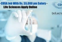 THSTI-CDSA Job With Rs. 55,000 pm Salary – Life Sciences Apply Online CDSA Job