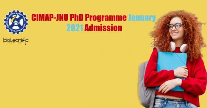 CIMAP-JNU PhD Admission 2021