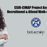 CSIR-CIMAP Project Associate Recruitment