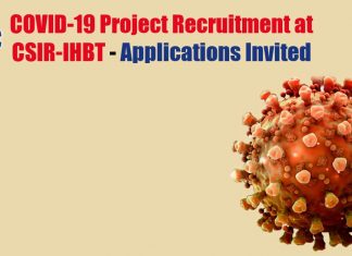 CSIR-IHBT Research Project Jobs