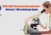 CSIR-IHBT Research Recruitment – Biotech / Microbiology Apply CSIR-IHBT Research Recruitment