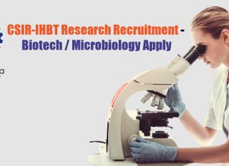 CSIR-IHBT Research Recruitment