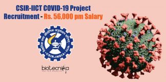 CSIR-IICT Vacancies 2021