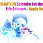 CSIR-IMTECH Scientist Job Openings