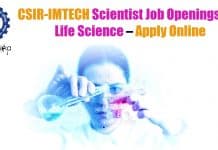 CSIR-IMTECH Scientist Job Openings For Life Science – Apply Online CSIR-IMTECH Scientist Job Openings